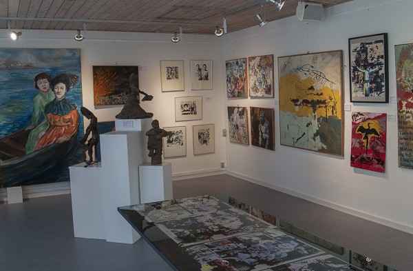 Foto fra udstillingen Krigen i Haderslev, 2014.
