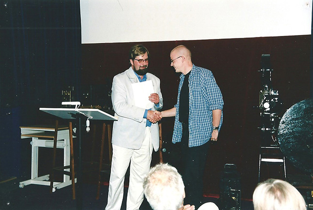 Filmfotografen Lars Reinholdt modtager Screening 2000-prisen af Hans V. Bang
